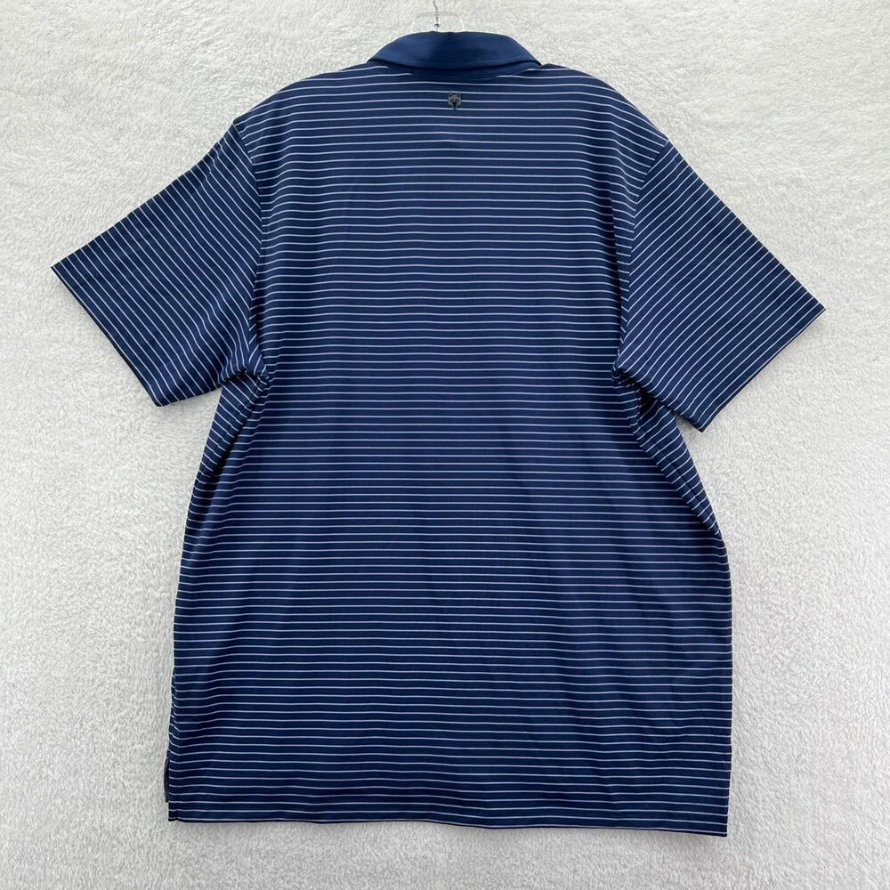 Greyson Polo Shirt Mens XL Relaxed Blue Golf Purple Striped Collared Top *C21* - Picture 10 of 15